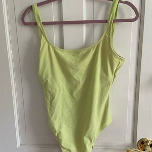 Lime green one pice